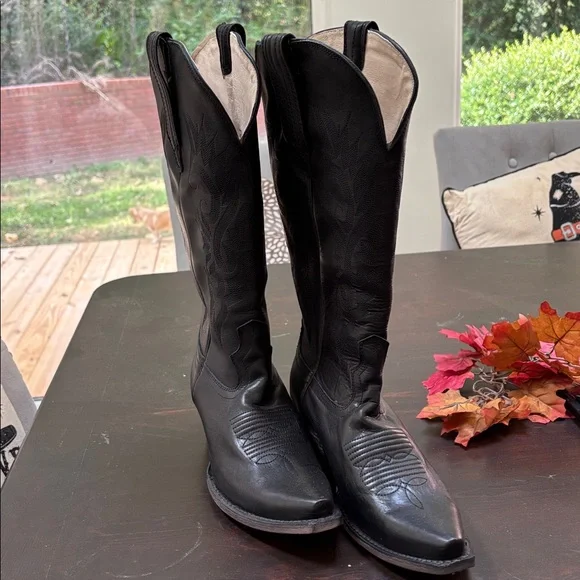 Freebird Woodland New without box Never Worn Black Western Cowboy Boots - Picture 3 of 7